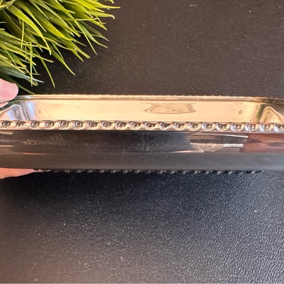 Silver coated Rectangular Tray - Picture 4 of 8